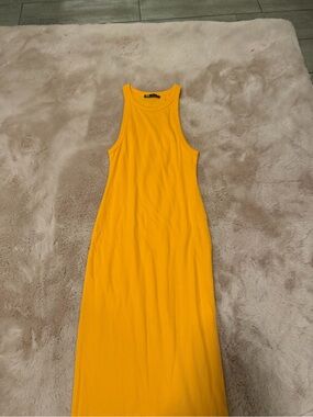 opt fallen dress O.P.T. One Pretty Time Fallen Maxi Dress XL Red Plunge Neckline Tie Front Tiered - $31